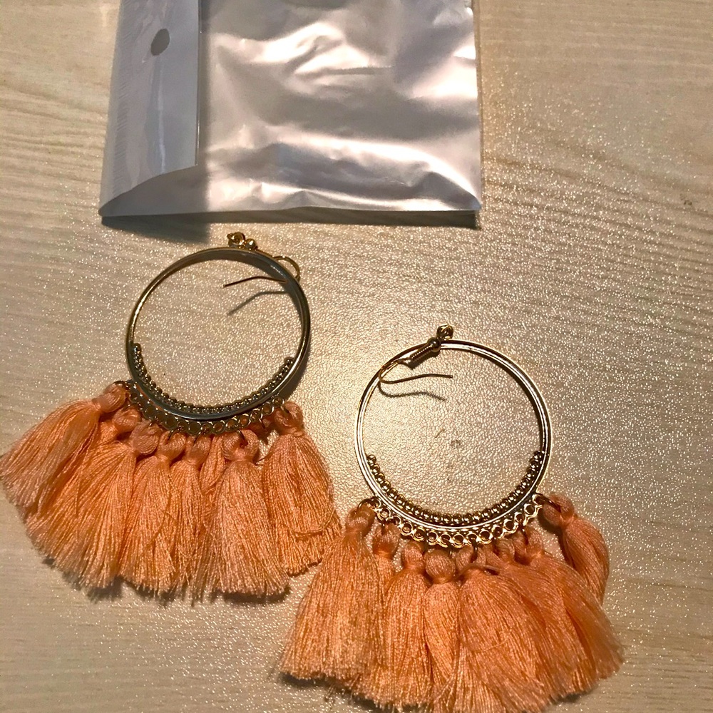 New in pack beautiful tassel earrings. Never worn.